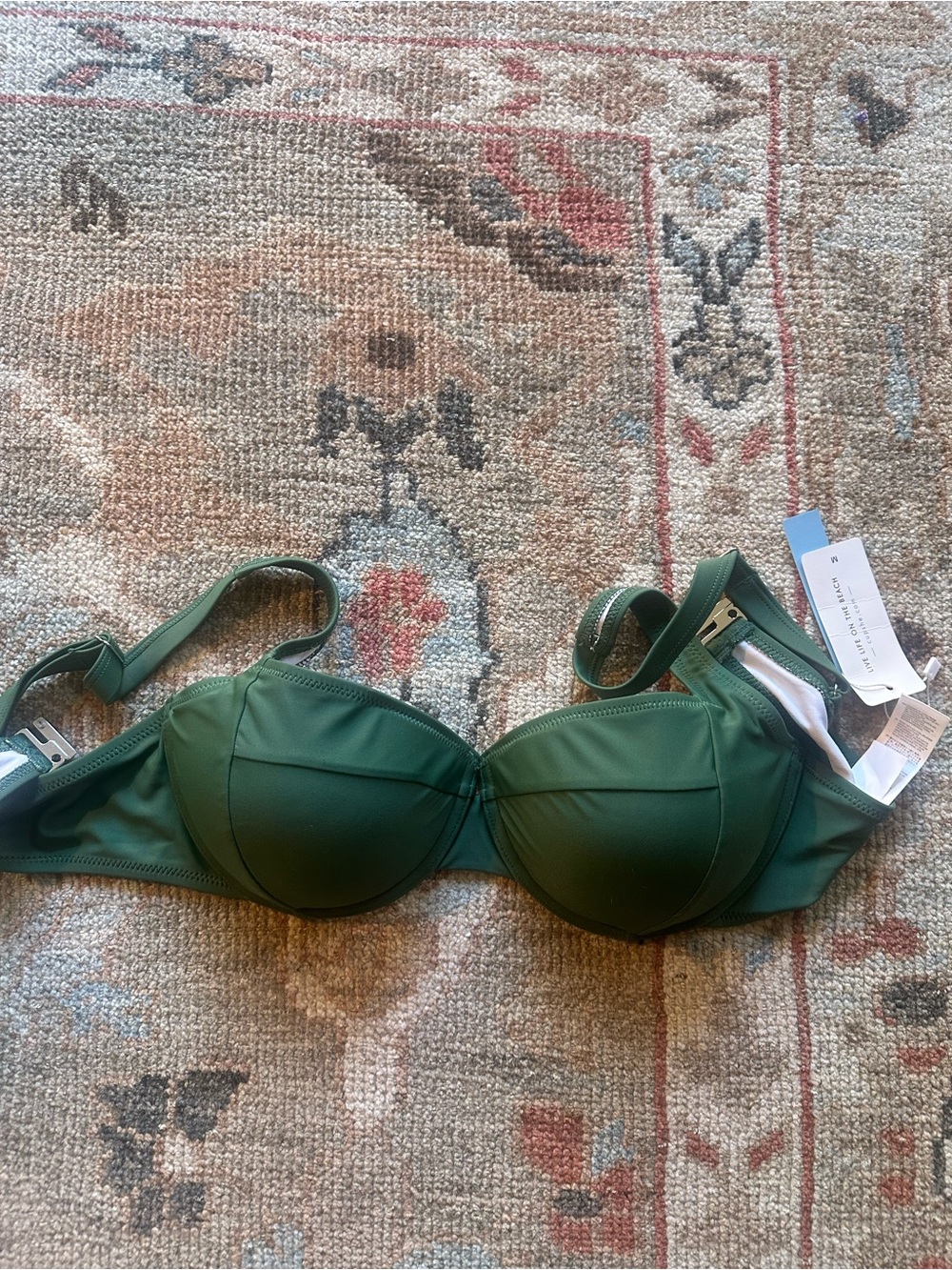 Cupshe Forest Green Underwire Molded Bra